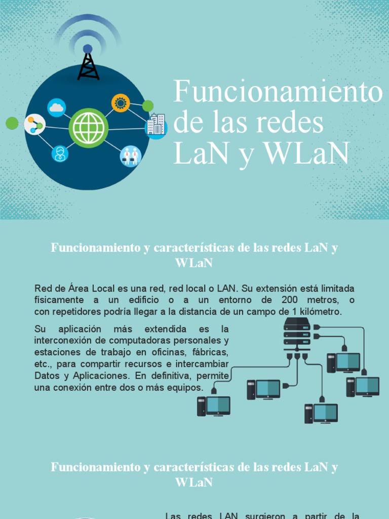 Redes Lan y Wlan PDF Red de computadoras LAN inalámbrico