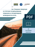 0. ПРИРУЧНИК ЗА СТИЦАЊЕ ЛИЦЕНЦИ И СТРУЧНО УСАВРШАВАЊЕ РЕВИЗОРА И ПРОВЕРИВАЧА БЕЗБЕДНОСТИ ПУТА