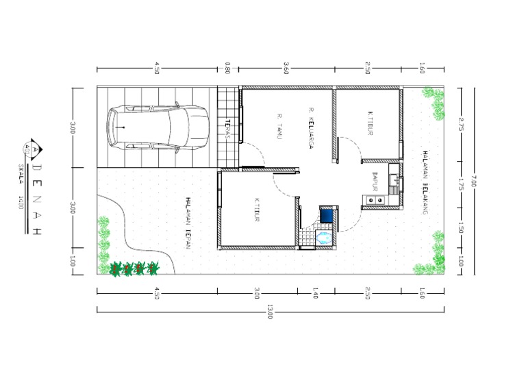 Denah Rumah Type 36 Irfan | PDF
