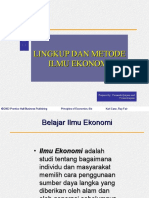 Bab 1 Lingkup & Metode Ilmu Ekonomi