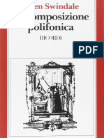 Owen Swindale - La Composizione Polifonica, Introduzione Alla Tecnica Contrappuntistica Vocale Del Sedicesimo Secolo - RICORDI 1981