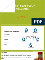 Principles of Event Management: Prepared By, Shuba N, GFGC, Bidadi, Ramanagara