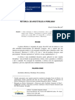 A retórica de Aristóteles à nova retórica