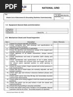 CL-NG-6460-002-034 Checklist For Disconnect & Grounding Switches Rev00