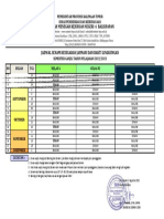 Jadwal Senam Bakling Agt Nop 2022