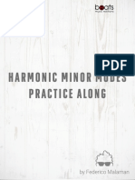 Harmonic Minor Modes Practice Along