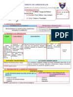 Sesión de Aprendizaje C y T - 01