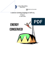 CAP #4 Science 9 - Conservation of Energy