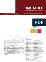 Timetable 02 Sep 2022