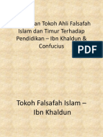 Tokoh Falsafah Islam dan Timur Terhadap Pendidikan