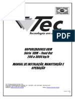 Vaporizadores VBM: Manual de instalação, operação e manutenção