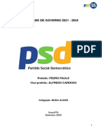 Plano de Governo 2021 - 2024: Prefeito: PEDRO PAULO Vice-Prefeito: ALFREDO CARDOSO