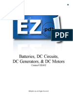 EE602 Batteries DC Circuits DC Generators DC Motors