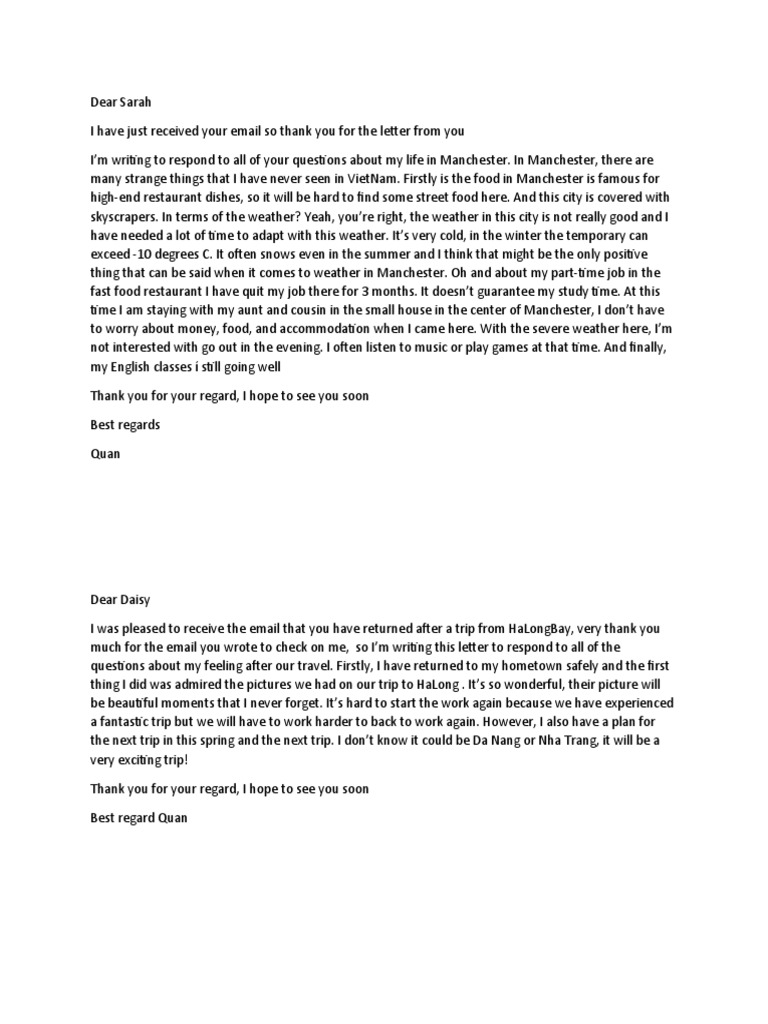 Dear Sarah | PDF