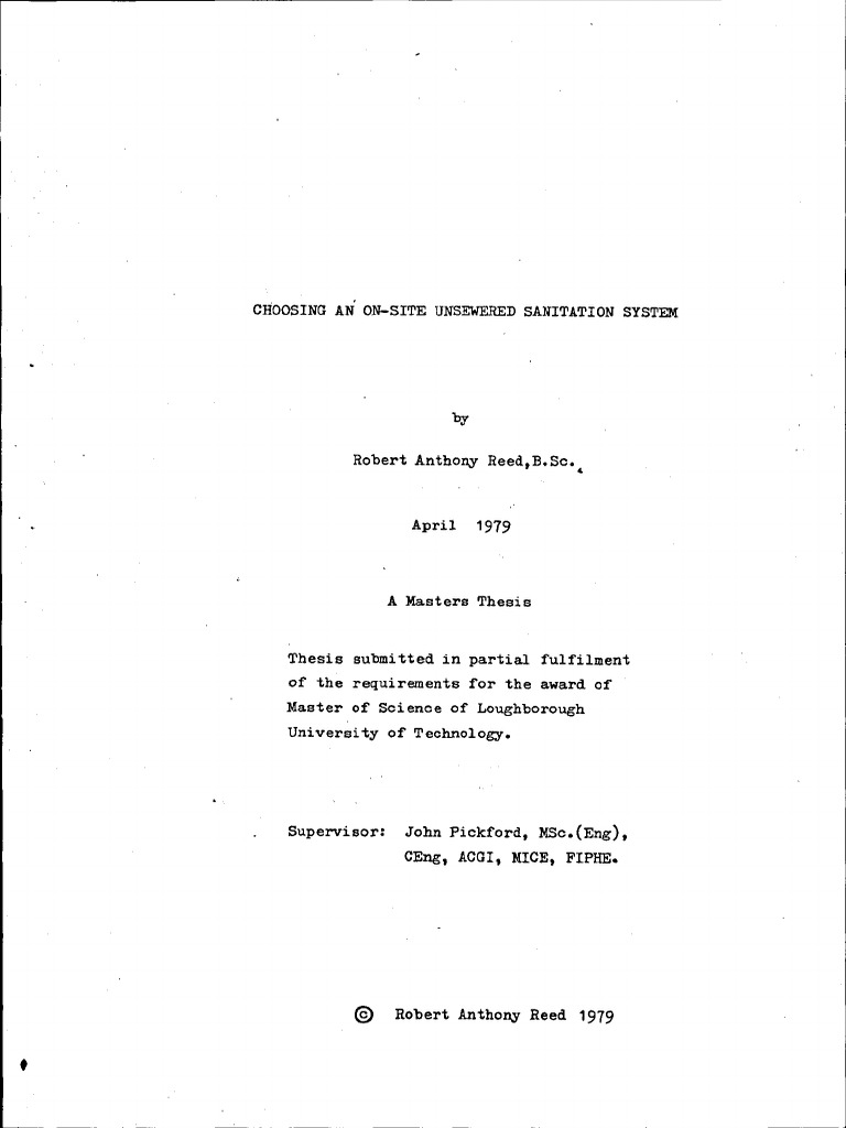 Thesis 1979 Reed PDF Sanitation Hydrology