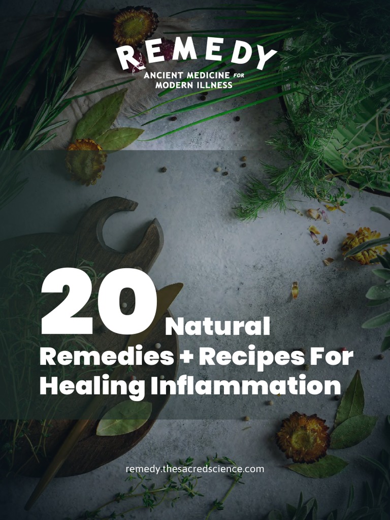 20 Natural Remedies For Inflammation PDF Turmeric Inflammation