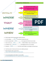 Defining Relative Pronouns