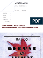 BAB 5a - Gerund Present Participle