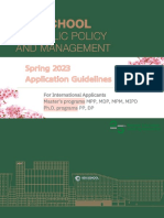 2023 Spring Application Guidelines