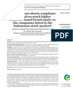 Sharia Vs Non-Sharia Compliant Which Gives Much Higher Financial Based Brand Equity To The Companies Listed in The Indonesian Stock Market