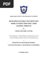 Developing Bacterial Wilt Detection Model On Enset Crop Using A Deep Learning Approach