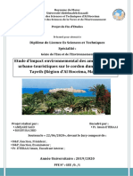 Etude D'impact Environnemental Des Aménagements Urbano-Touristiques Sur Le Cordon Dunaire Sfiha-Tayeth (Région D'al Hoceima, Maroc)