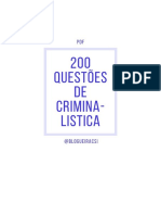 @canalpericiabr - 200 Questoes de Criminalistica