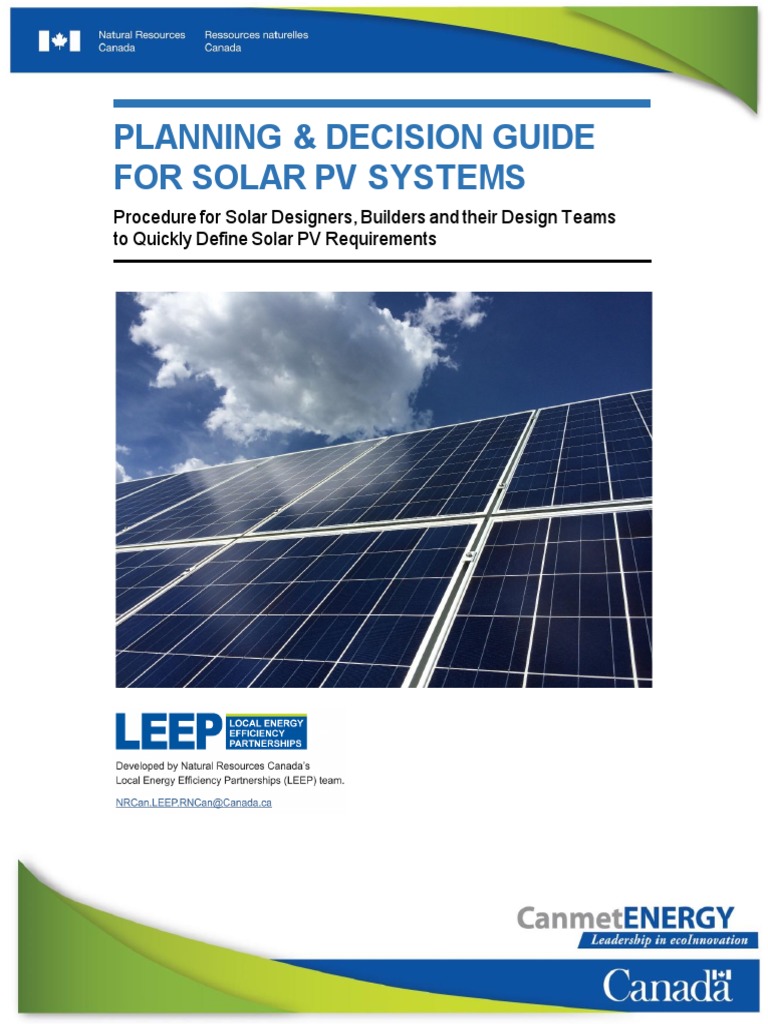 Planning & Decision Guide For Solar PV Systems | PDF | Photovoltaic ...