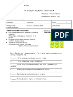 Evaluación Adaptada 6to Mate