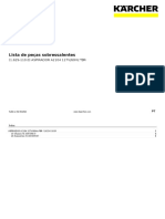 Lista de Peças Sobressalentes: (1.629-110.0) ASPIRADOR A2104 127V/60Hz BR