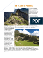 Historia de Machu Picchu