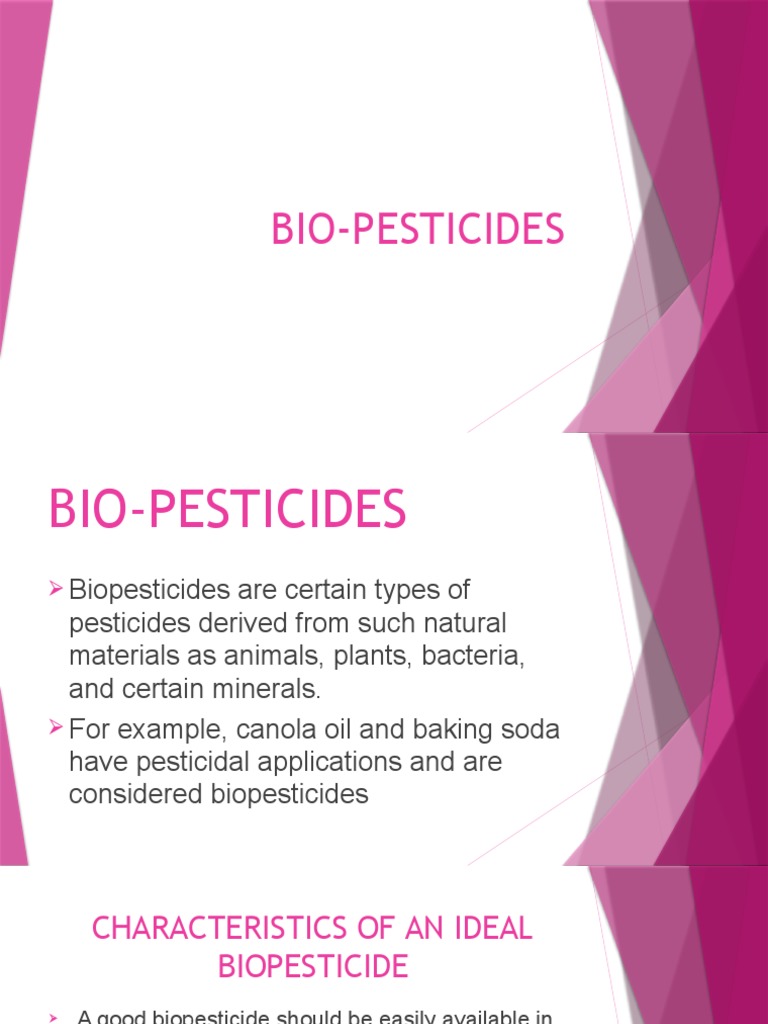 An InDepth Look at Biopesticides Classification, Mechanisms of Action