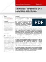 BCN Regulacion Fecha de Vencimiento Fecha Consumo Preferente en Rotulacion Productos Alimenticios MC