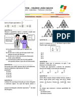 Atividade Avaliativa de Matemática Frações