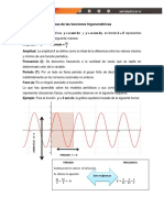 Características de las funciones trigonométricas: amplitud, período, frecuencia y fase