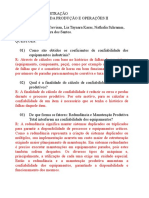 Exercício Dirigido Confiabilidade