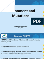 Environment and Mutations - Birame Gueye October 2021