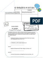 Lehn - Und Fremdwörter in Der Deutschen Sprache