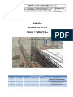 Calculo estructural cámara húmeda sistema agua