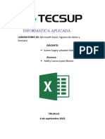 Laboratorio02 - Microsoft Excel, Ingreso de Datos y Formato de Celdas