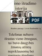 Telefono Išradimo Istorija