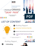 Transformasi Sikap Pikir Tim Agenda 1