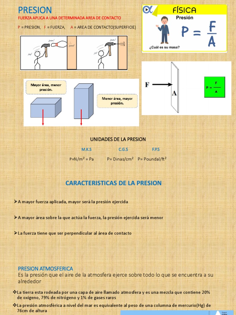 Presión: Atmosférica e Hidrostática | PDF