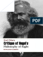 Karl Marx Critique of Hegel's PHR