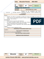 Septiembre - 6to Grado Educación Socioemocional (2022-2023)