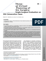 Timingofthree-Dimensionalvirtual Treatmentplanningof Orthognathicsurgery