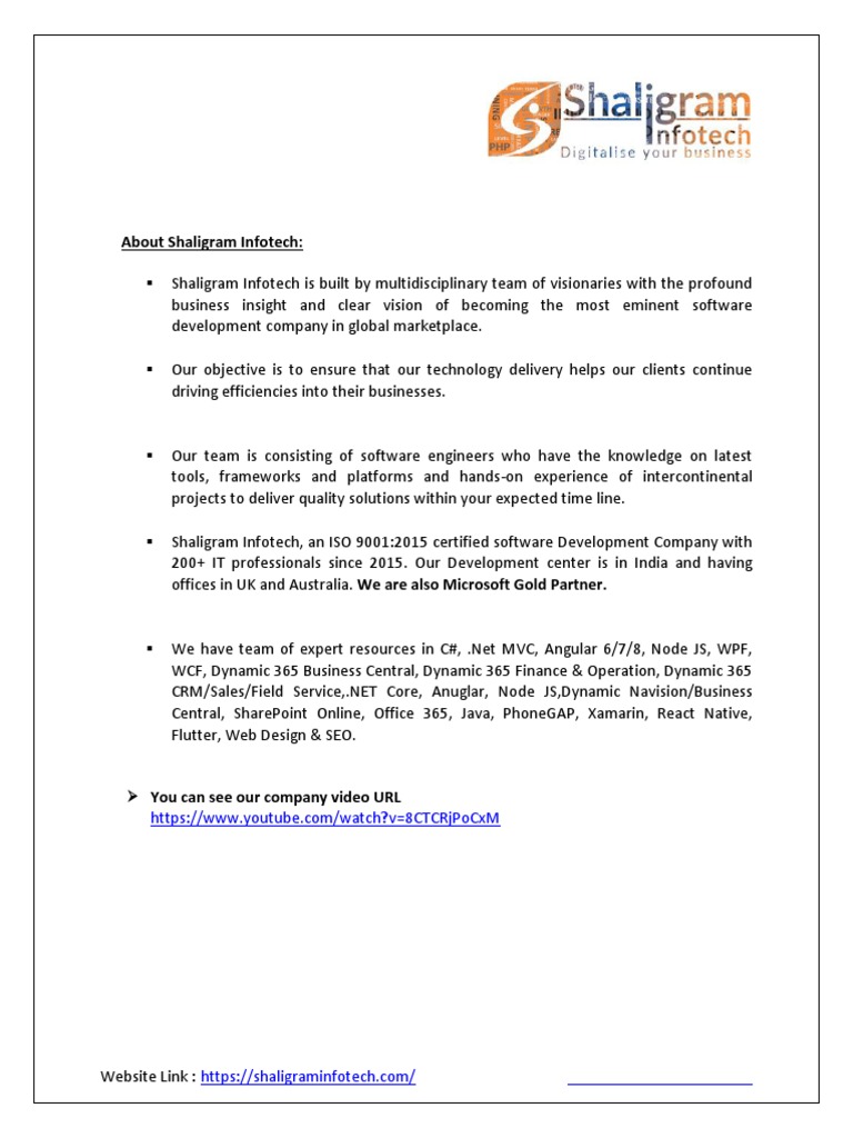 Android Developer Trainee Position at Shaligram | PDF | Android ...
