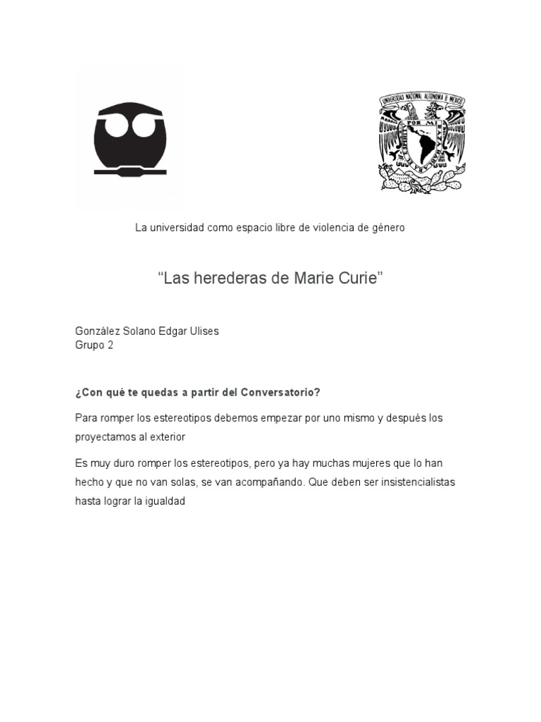 Universidad y violencia de género: igualdad | PDF