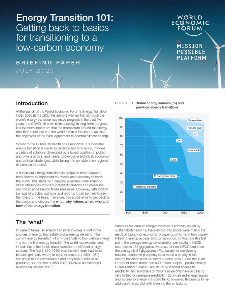 Energy Transition Basics for a Low-Carbon Future | PDF | Greenhouse Gas ...