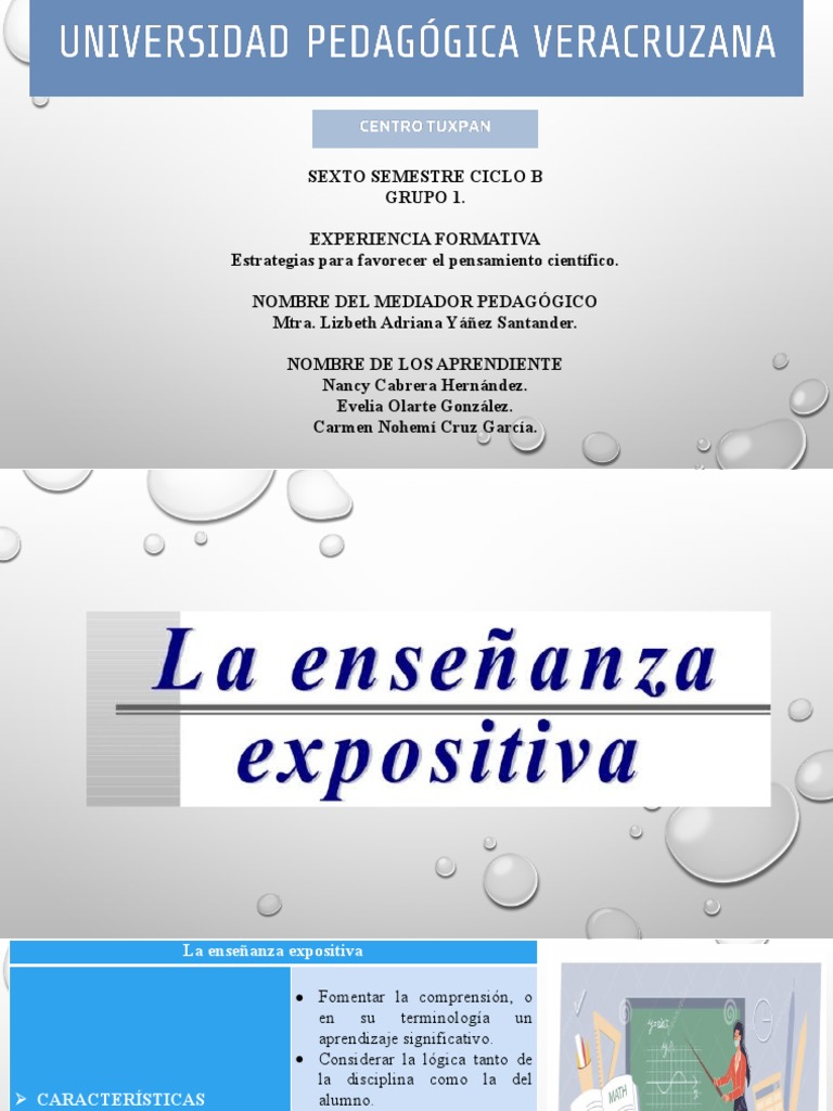 Enseñanza Expositiva | PDF | Método de enseñanza | Plan de estudios